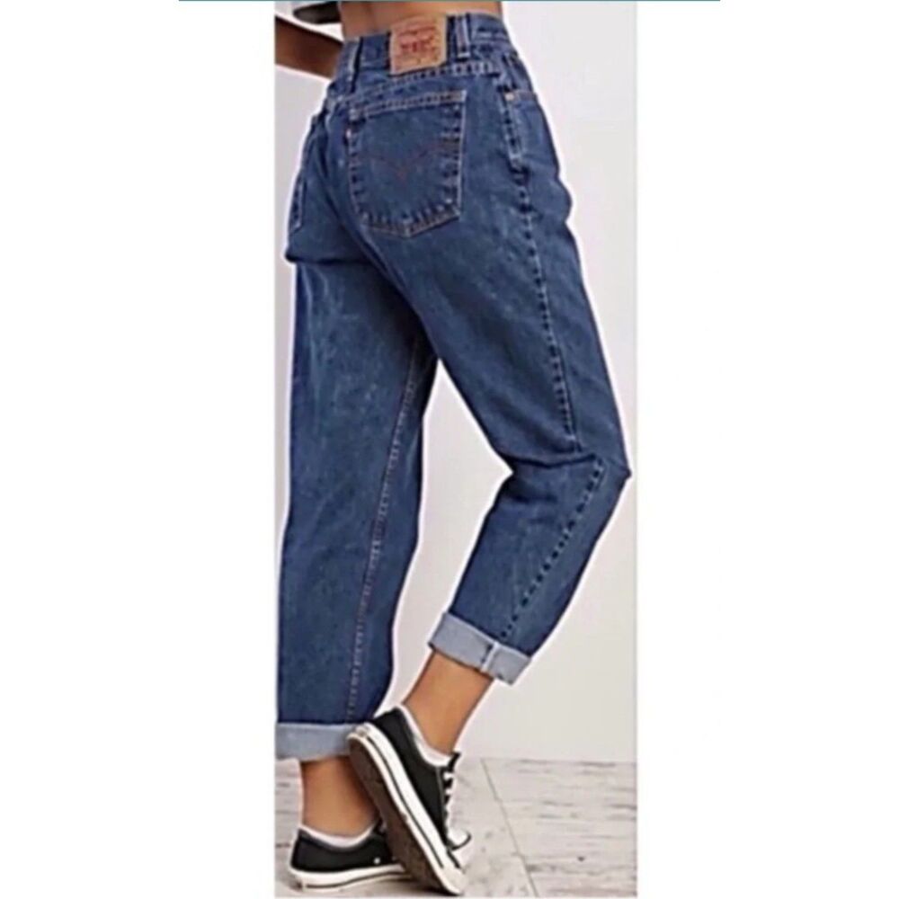 Vintage Y2K Levis 550 High-Rise Mom Jeans 90s Classic Relaxed Taper Leg | SZ 10S